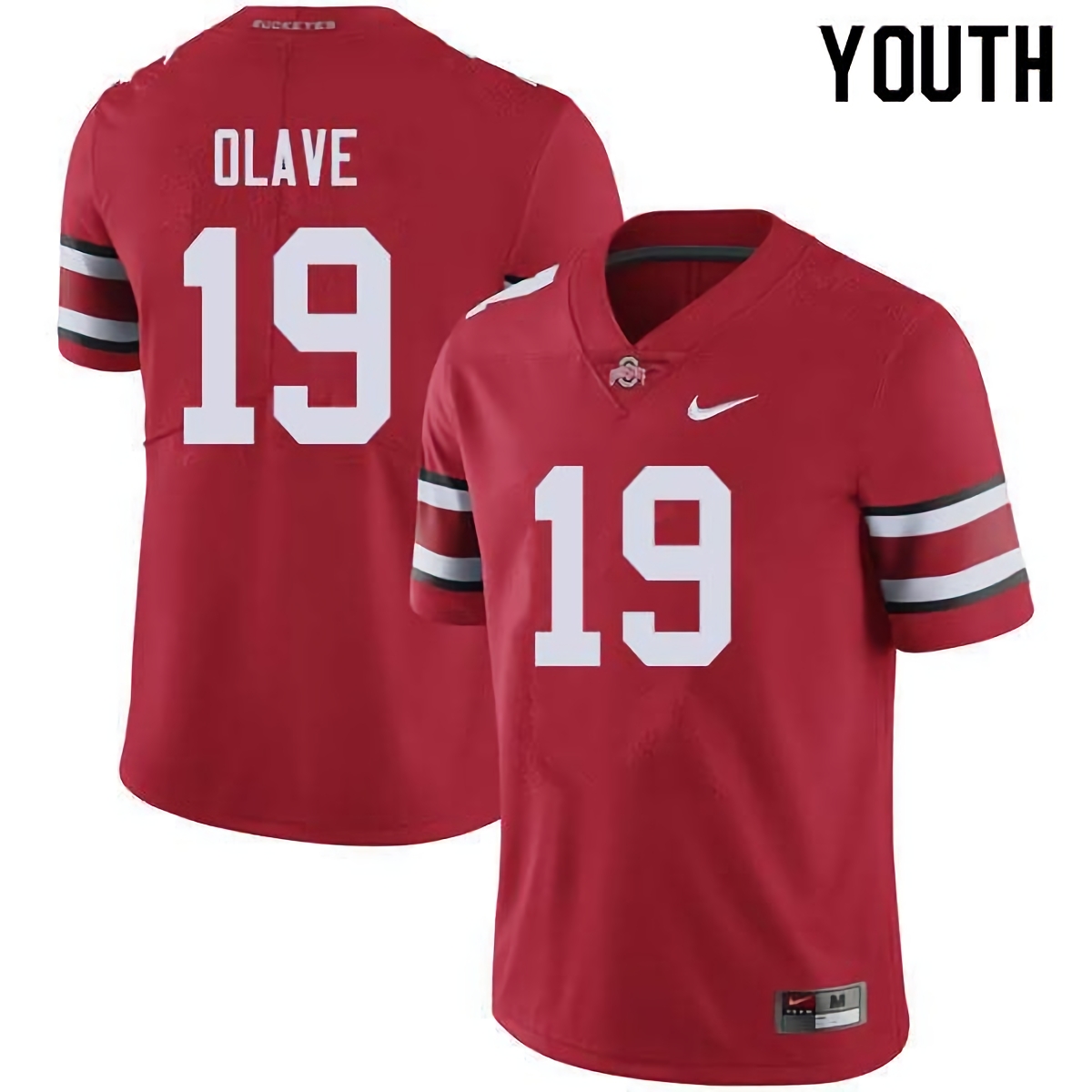 Chris Olave Ohio State Buckeyes Youth NCAA #19 Nike Red College Stitched Football Jersey RMJ0256CF